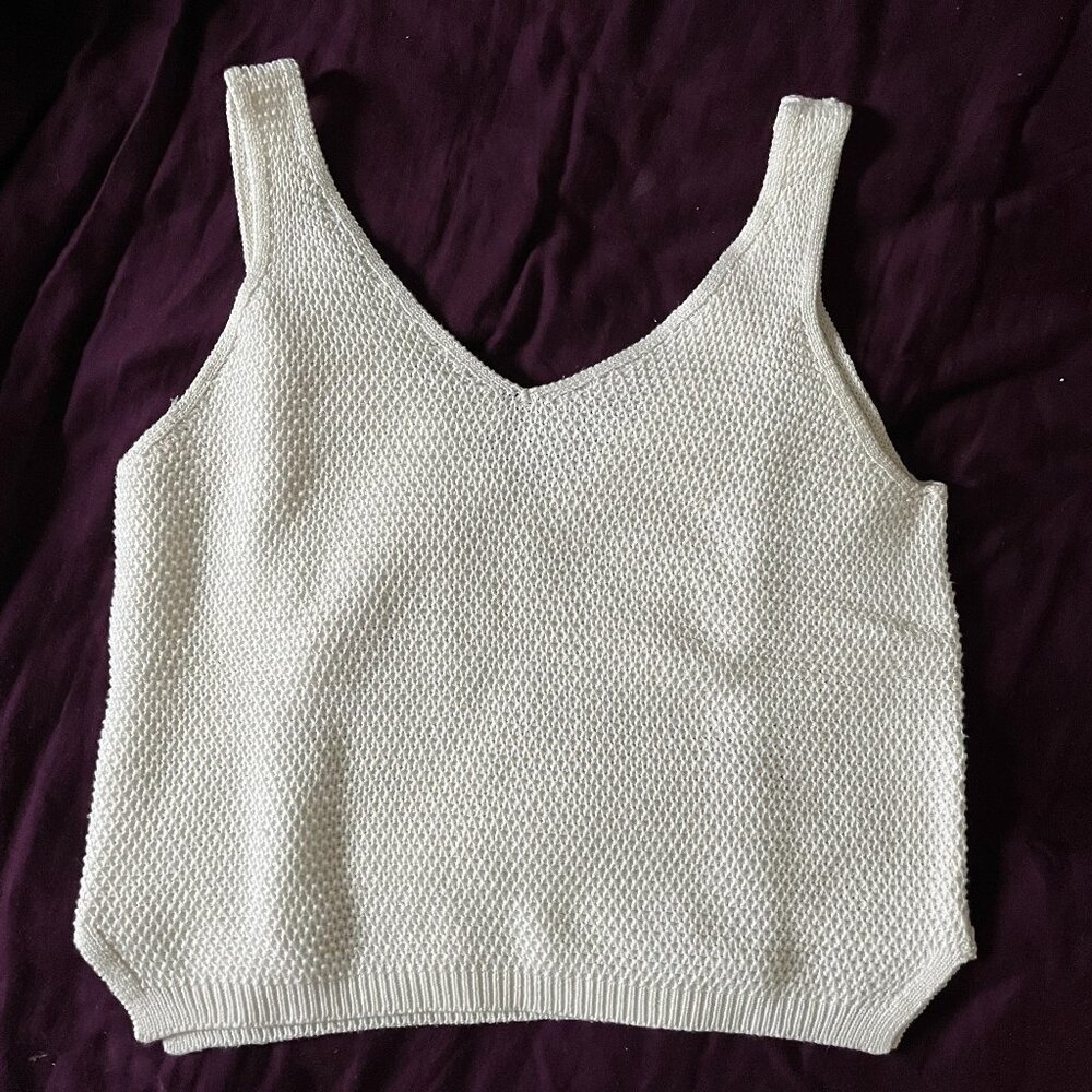 Marine Layer cropped knit tank